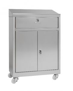 IN-699.04C Cabinet desk with 2-door cabinet with steel drawer - dim. 80x40x115 H 