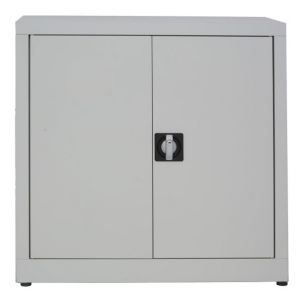 IN-Z.694.05.50 Low 2 door plastic storage cabinet with zinc-coated doors  80x50x80 H