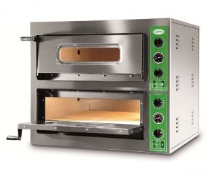 B8 + 8T - Pizza oven INOX 8 PIZZA 36 cm three-phase B8 + 8