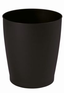 T907291 Corbeille à papier en polypropylène recyclé noir 9 litres (multiples 24 pcs)