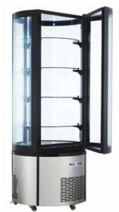 ARC400RC Round ventilated refrigerated display case with led lighting - capacity 400 lt 
