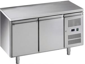 G-GN2100TN-FC Mesa de comedor refrigerada en acero inoxidable AISI201