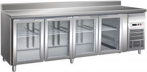 G-GN4200TNG - Stainless Steel Vented Refrigerated Table 4 doors Temp. + 2 / + 8 ° C 