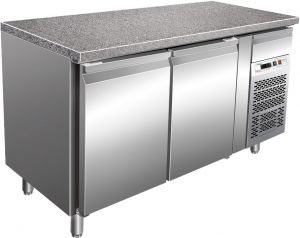 Mesa refrigerada G-PA1500TNGR7 para pastelería con tapa de granito + 2 ° + 8 ° C