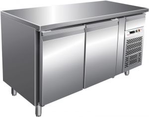 G-PA2100TN Ventilated Refrigerated Table - Two Counters for Pastry Shops 