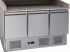 G-S903PZ-FC Static refrigerated pizza counter with stainless steel frame AISI201