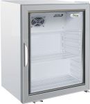 G-SC100G Soporte para refrigerador de vidrio estático profesional 115 lt temp + 2 ° / + 8 ° C 