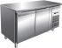 G-SNACK2100TN - Ventilated stainless steel refrigerated table - 2 doors 