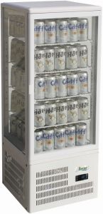 G-TCBD98 Countertop refrigerated display cabinet with 4 glass sides - Capacity 98 Lt 