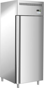 G-GN650TN-FC - Professional single door stainless steel AISI201 ventilated refrigerator 