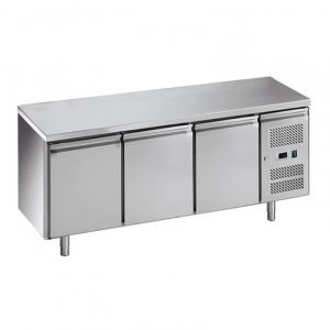 Mesa refrigerada de pastelería G-PA3100TN-FC - 3 puertas - Temperatura -2 ° + 8 ° C - Capacidad Lt 580